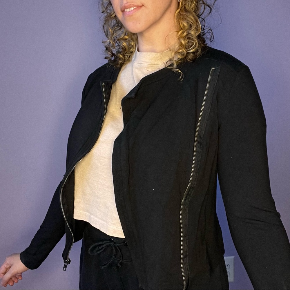 Ella Moss Asymmetrical Zipper Sweater